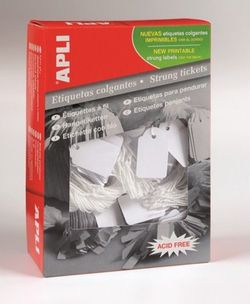 Caja etiquetas colgantes apli para comercio