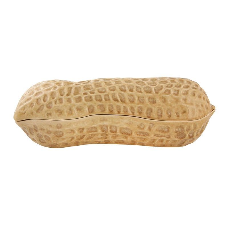 Caja grande de loza en arena , 42,2 x 15,2 x 14 cm | Frutos Secos