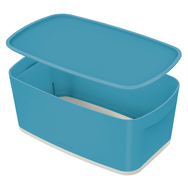 Caja Leitz MyBox Cosy pequeña con tapa, azul