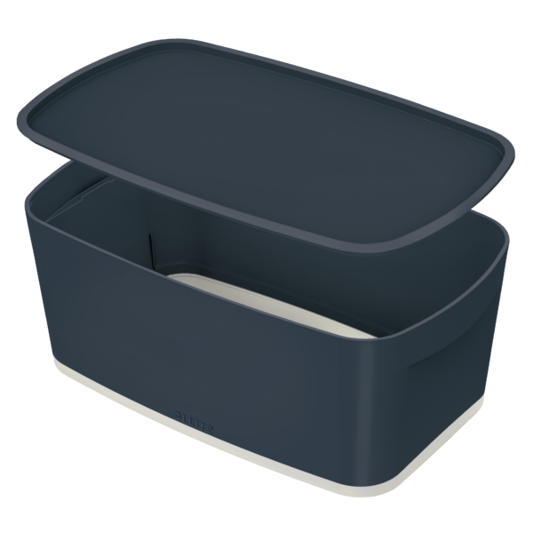 Caja Leitz MyBox Cosy pequeña con tapa, gris