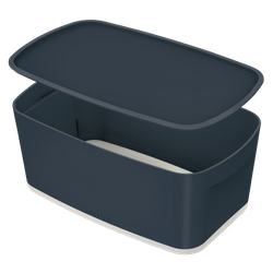 Caja Leitz MyBox Cosy pequeña con tapa, gris