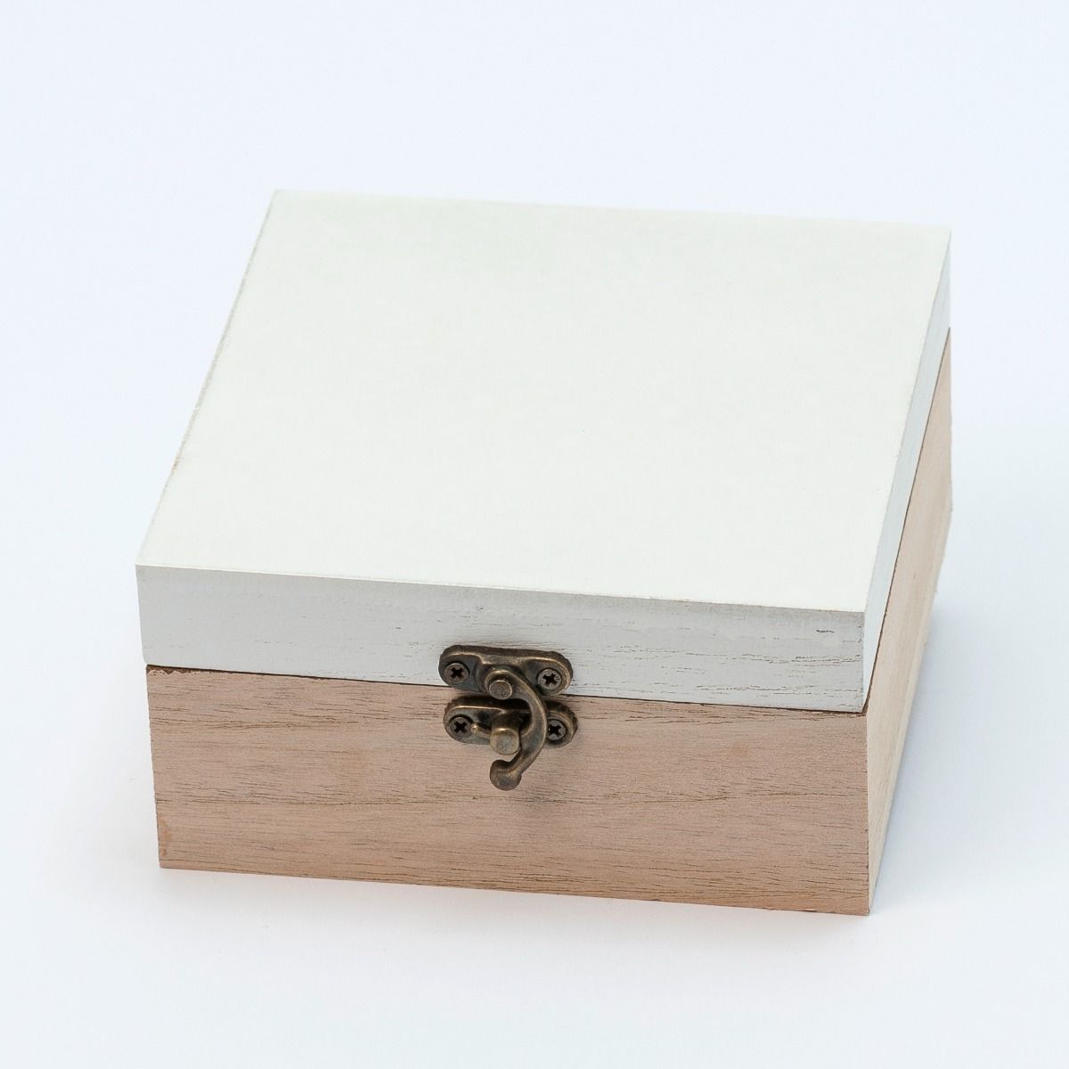 Caja madera tapa blanca 12,5x6,5x12,5cm. min.6