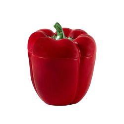 Caja mediana de loza en rojo, 19 x 19 x 21,4 cm | Pimiento