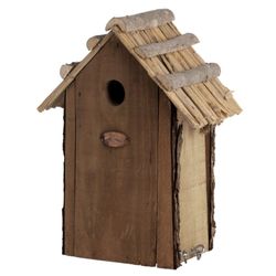 Caja Nido Carbonero Techo de Paja