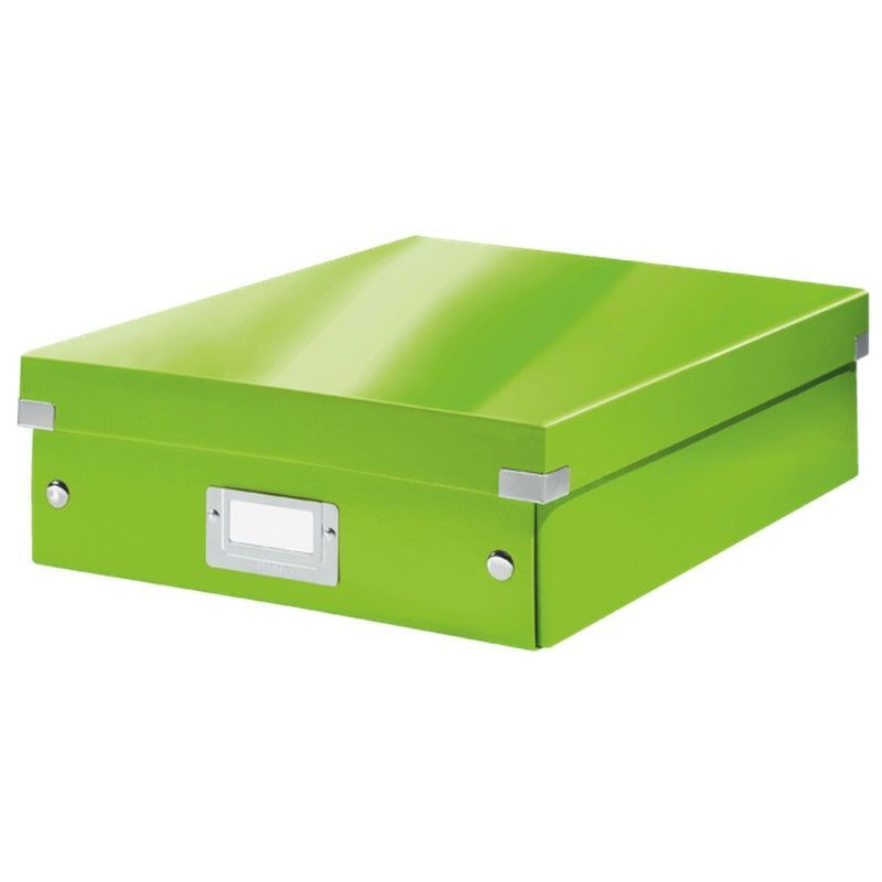 Caja organizadora Click & Store Mediana (280x100x370 mm), verde