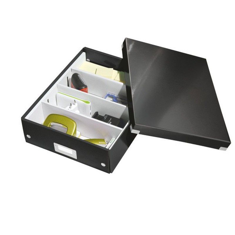 Caja organizadora mediana. Click & store. Wow