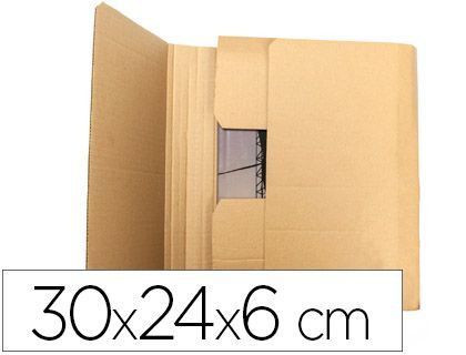 Caja para Embalar Q-Connect Libro Medidas 300X240X60 mm Espesor Carton 3 Mm