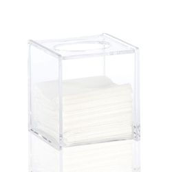 Caja para pañuelos de acrílico en transparente, 13 x 13 x 15 cm | Clarité