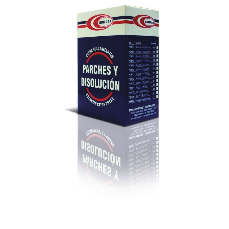 Caja parches bompar n-0 - 22 mm (200 unidades)