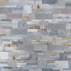 Caja Piedra premontada Mural Eco Amarillo Nordik 0,44m2 Piedras de Galicia