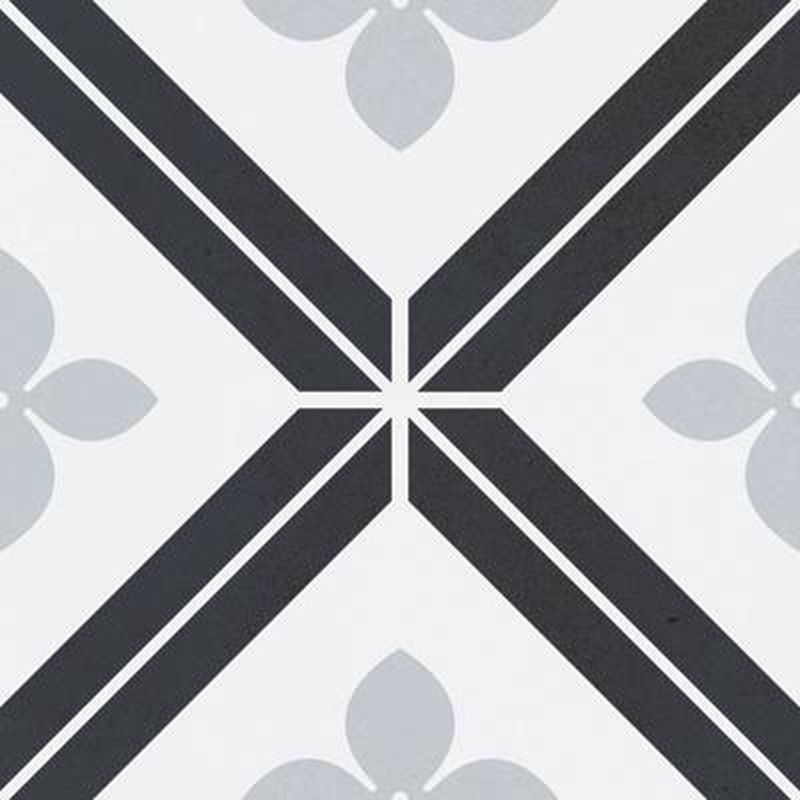 Caja Porcelánico 20x20 Fleur hidraulico   1 M2/Caja   25 Pzas/Caja Mayolica