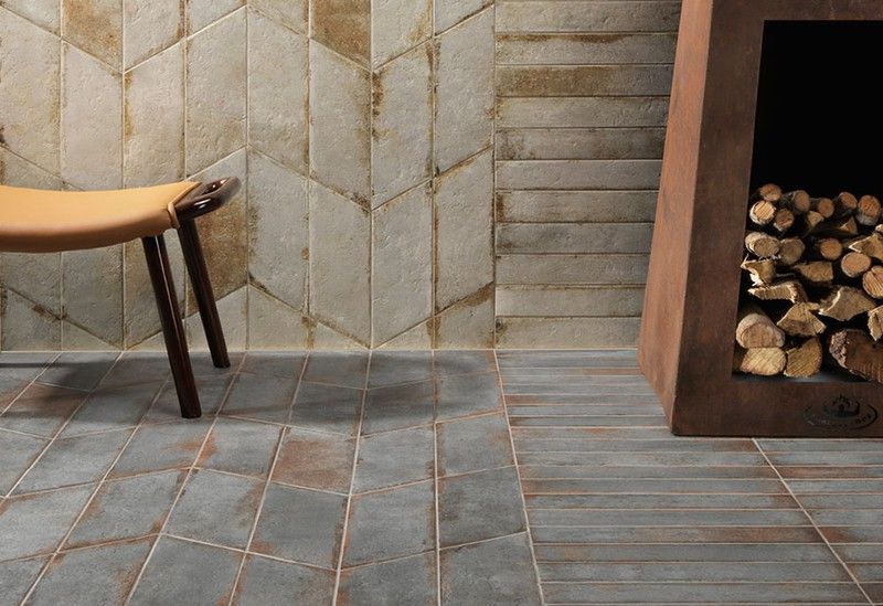 Caja Porcelanico antideslizante D'anticato Azurro Natucer