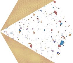 Caja Porcelánico hexagonal 25x29 Stracciatella honey 0,93m2  17 piezas  Aparici