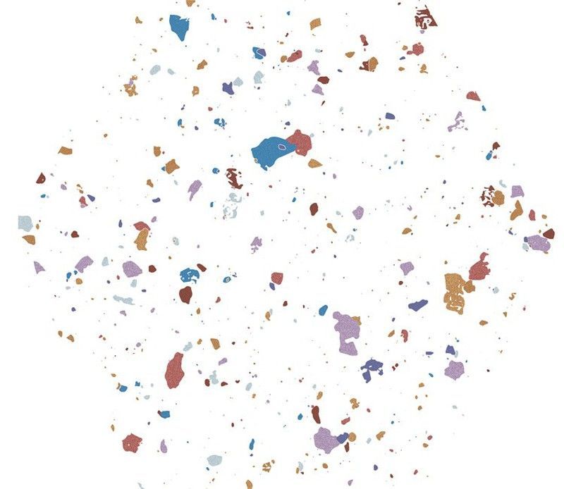 Caja Porcelánico hexagonal 25x29 Stracciatella white  17 piezas  0,93m2  Aparici