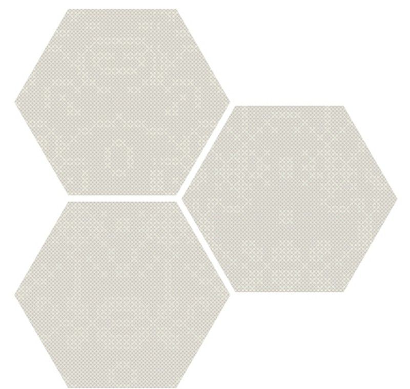 Caja Porcelánico Rectificado Hexagonal 25x29 White Punto Croce 17 Piezas 0,93m2 Apavisa