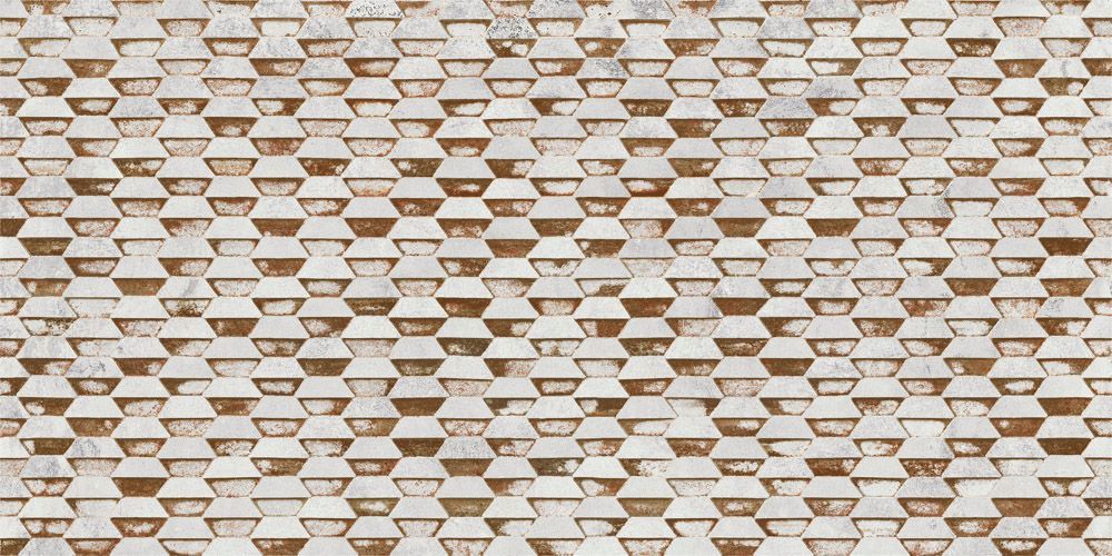 Caja Porcelanico Steel White Stamp Natural 59,55x59,55cm 1,49m2 Aparici