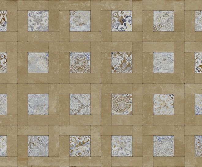 Caja Porcelánico Zest Vestige Stamp Natural 50x100 1,50m2 Aparici