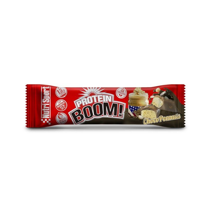 Caja Protein Bomm Choco Peanuts 24 Barritas