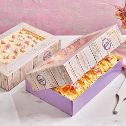 Caja tartas diseño pure funcakes 36x25x8cm pack 2 uds