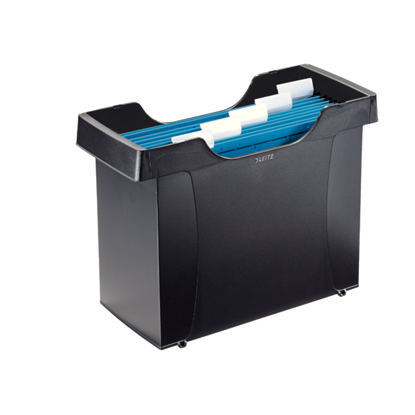 Cajetín carpetas colgantes Leitz Plus, negro