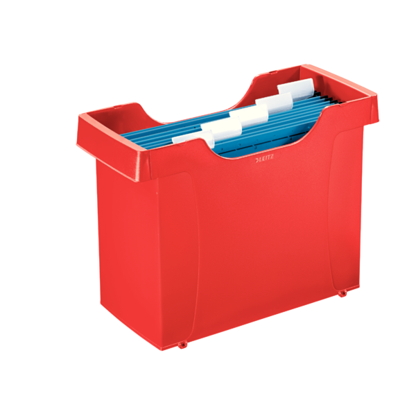 Cajetín carpetas colgantes Leitz Plus, rojo