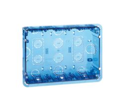 Cajetín empotrar 500 Cima 3 módulos dobles Simon 51020103-039