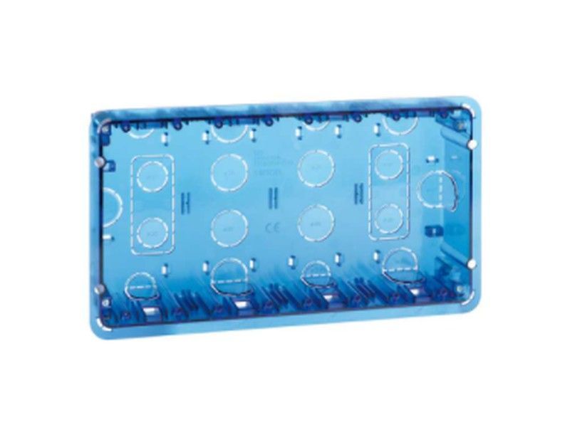 Cajetín empotrar 500 Cima 4 módulos dobles Simon 51020104-039