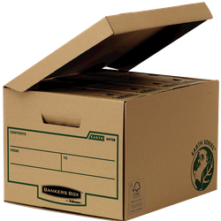 Cajon Fellowes Carton Reciclado para Almacenamiento de Archivadores Capacidad 4 Cajas de Archivo 80 Mm 4470809