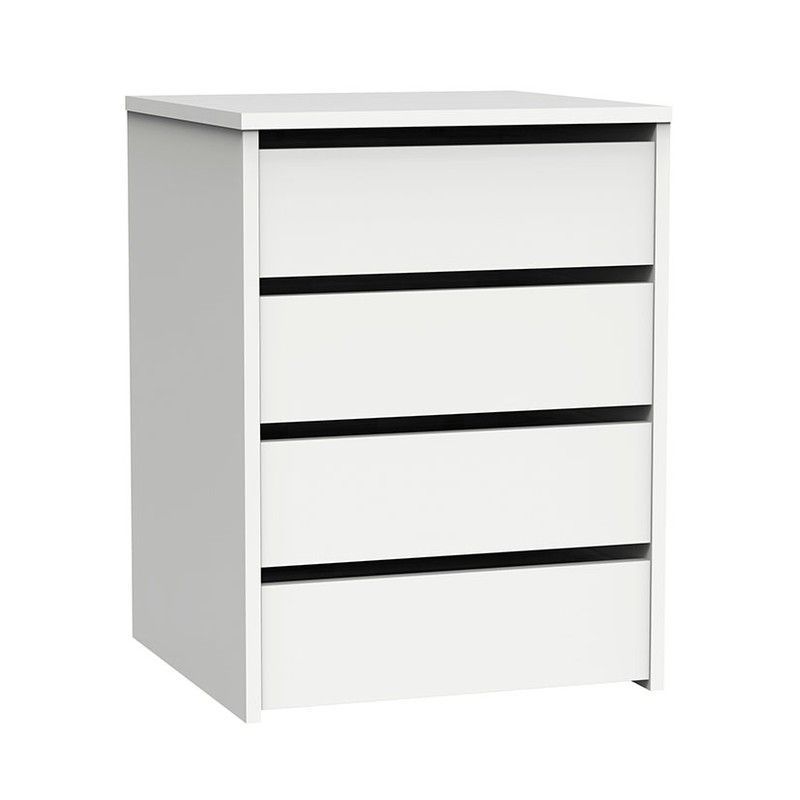 Cajonera CAMBRIAN 4 caj blanca Aglomerado.Apilable.46x45xh.63,5cm