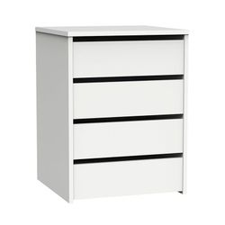Cajonera CAMBRIAN 4 caj blanca Aglomerado.Apilable.46x45xh.63,5cm