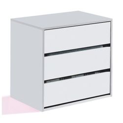 Cajonera de 3 cajones en blanca,  60 x 44 x 57 cm