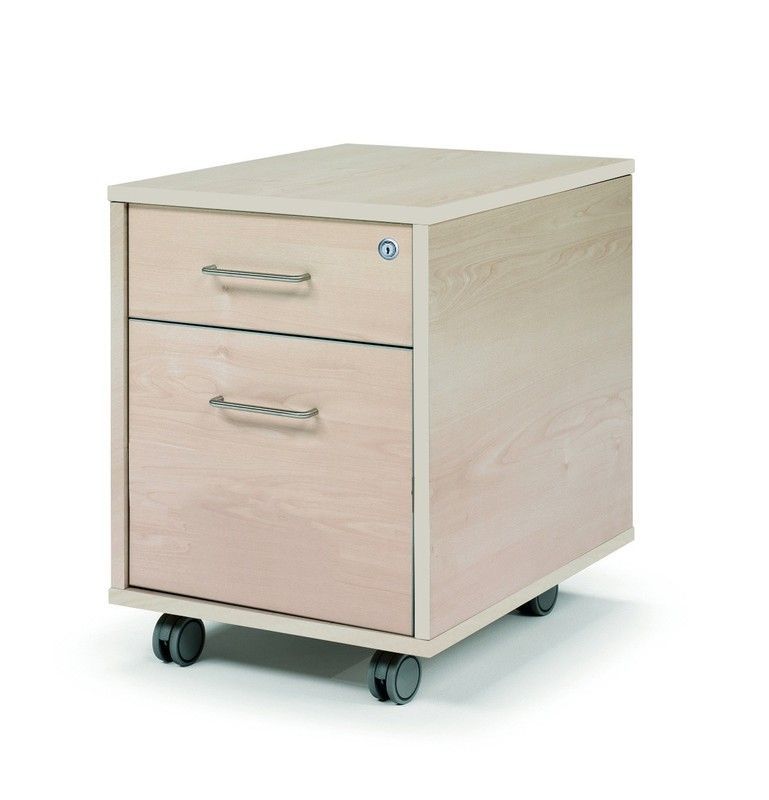 Cajoneras con ruedas y dos cajones