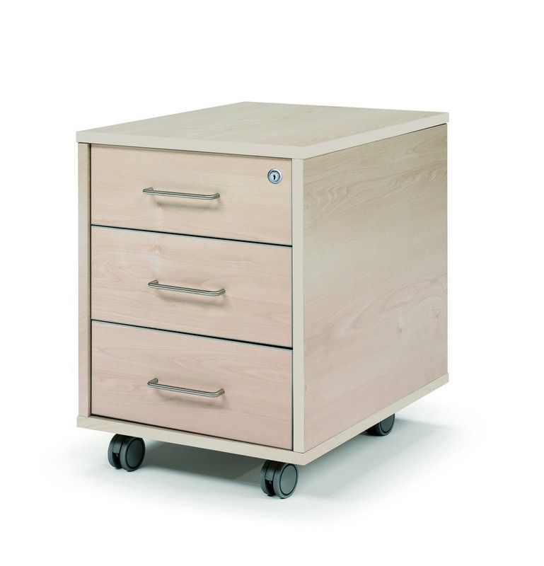 Cajoneras con ruedas y tres cajones