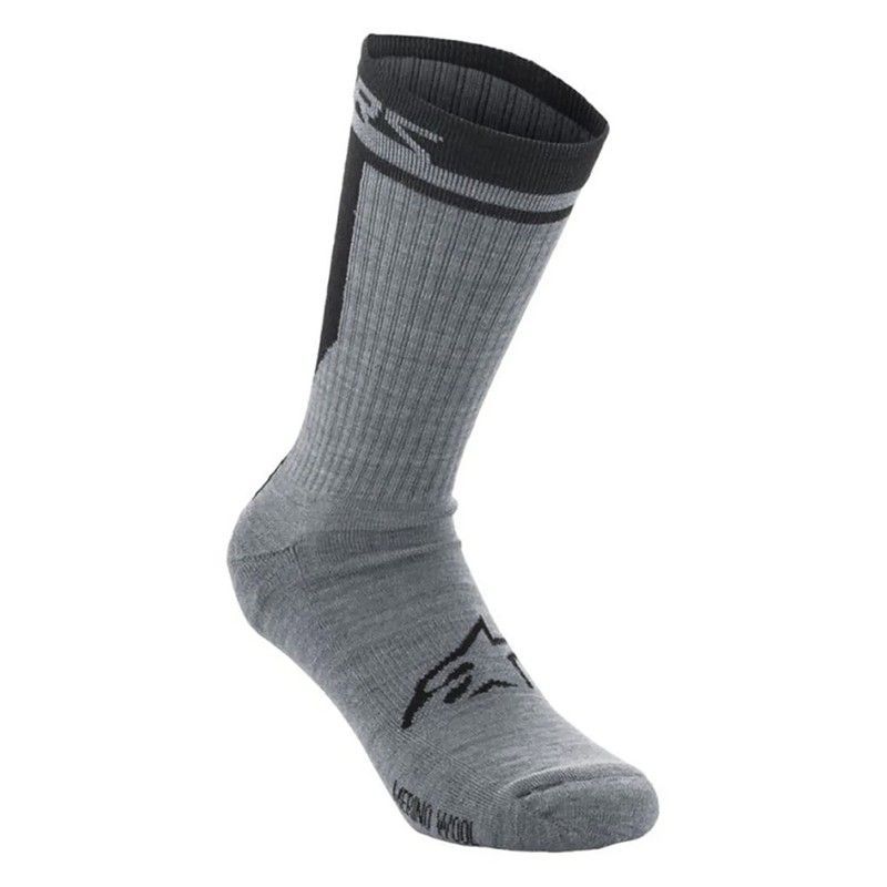 🧦❄️🔥 Calcetín Alpinestars Merino 24 Gris/Negro | Calidez Natural y Confort Premium