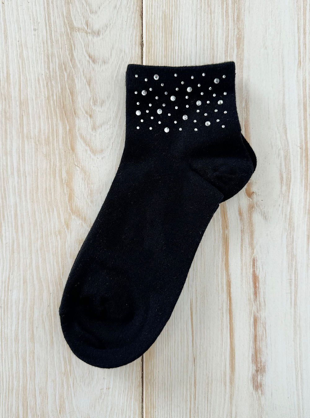 Calcetín brillantes negro