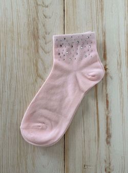 Calcetín brillantes rosa