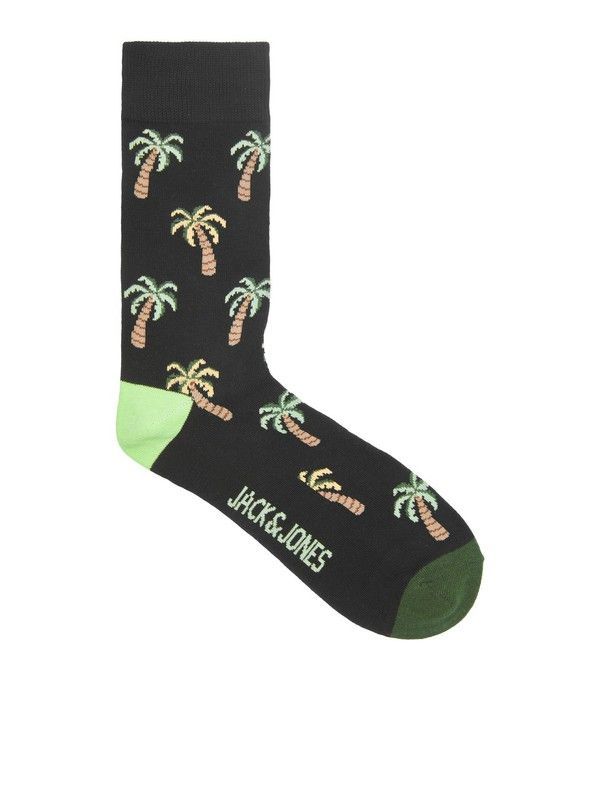Calcetín con dibujos palmeras Jack & Jones Black