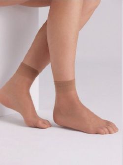Calcetin Lycra Tobille.15D(2U)Beige15154