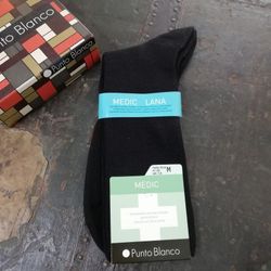 Calcetines hombre medic lana 13212 punto blanco