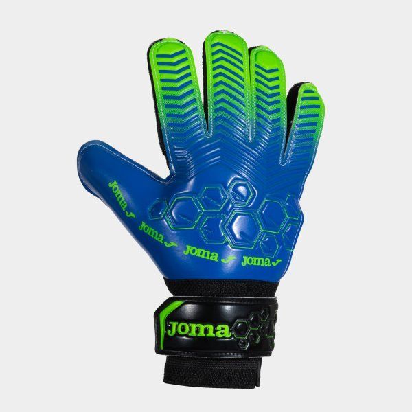 Calcio Goalkeeper Gloves Royal Blue Fluor Green