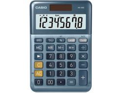 Calculadora casio ms-80e sobremesa 8 digitos tx +/- tecla doble cero color azul