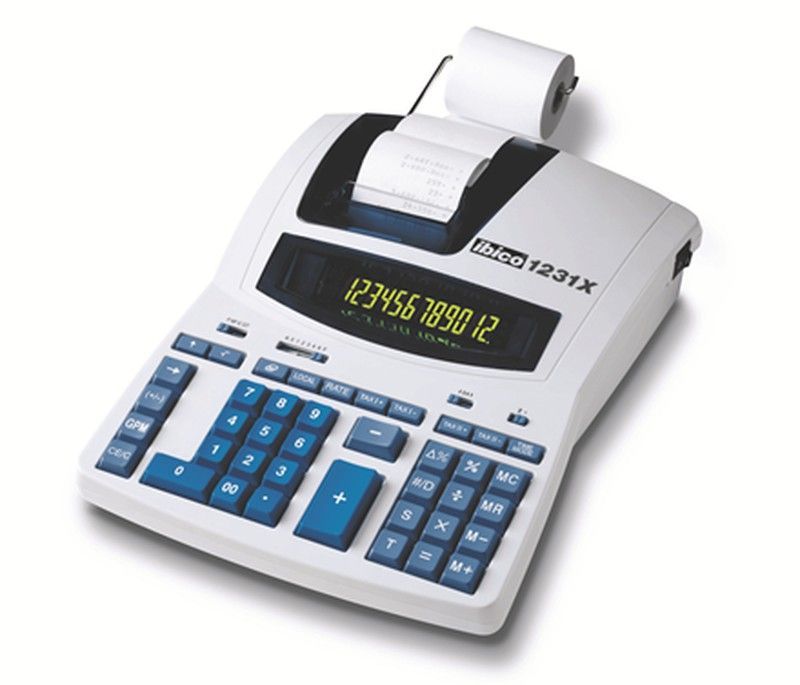 Calculadora con impresión ibico 1231x