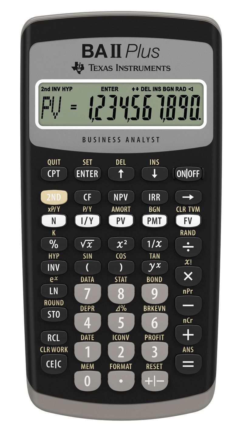 Calculadora financiera Texas Instruments BS-II (BA-II Plus)