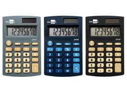 Calculadora liderpapel bolsillo xf08 8 digitos solar y pilas 98x62x8 mm expositor de 16 unidades colores