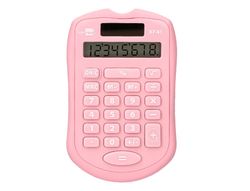 Calculadora liderpapel bolsillo xf41 8 digitos solar y pilas color rosa 94x59,5x10,5mm