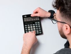 Calculadora liderpapel sobremesa xf27 12 digitos tasas solar y pilas color negro 155x115x25 mm