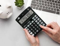 Calculadora liderpapel sobremesa xf30 12 digitos tasas solar y pilas color negro 190x140x25 mm