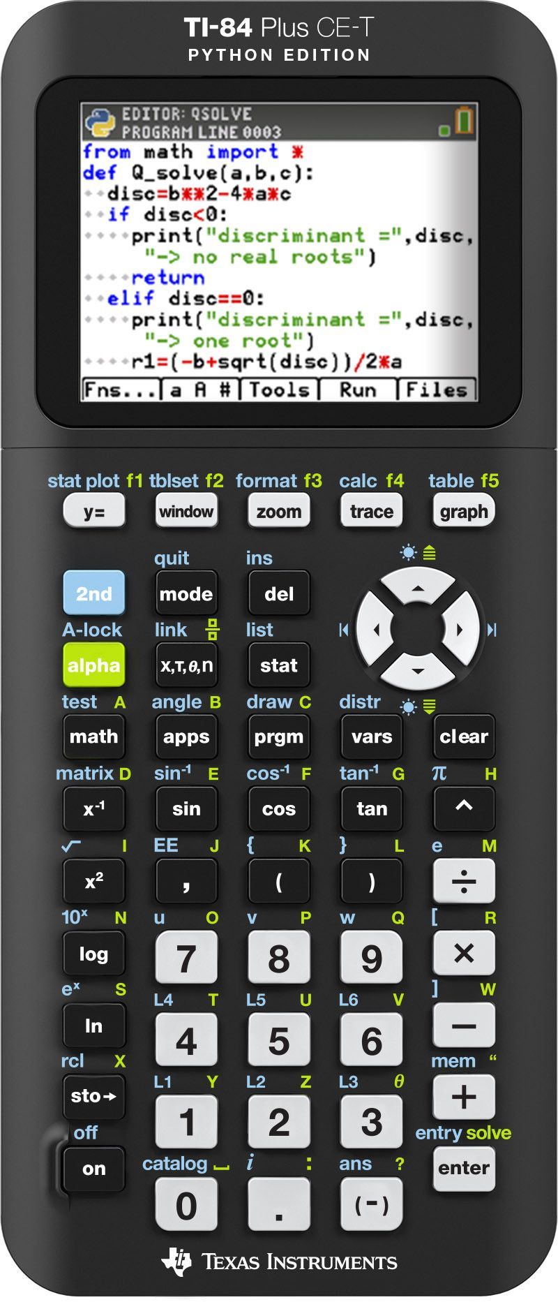 Calculadora Texas Instruments TI-84 Plus CE-T Python