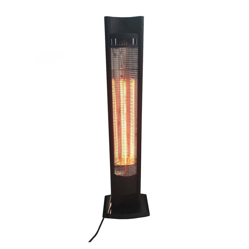 Calefactor Eléctrico Portátil Infrarrojos Fibra de Carbono 2000 W 17,2x7,4x102 cm con Mando