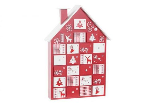 Calendario de Adviento Navidad Madera 27X7X38